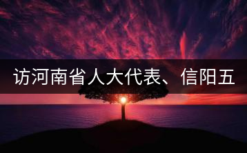訪河南省人大代表、信陽五岳集團(tuán)董事長(zhǎng)胡鎮(zhèn)——茶鄉(xiāng)亦飄茶油香