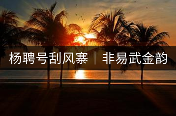 楊聘號(hào)刮風(fēng)寨｜非易武金韻莫屬