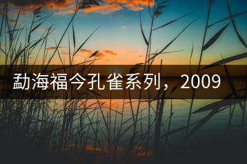 勐海福今孔雀系列，2009年尊享青餅