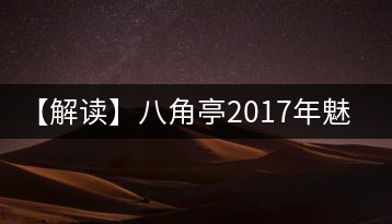 【解讀】八角亭2017年魅力老寨·老班章（生）