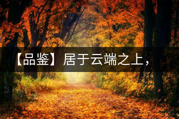【品鑒】居于云端之上，把歲月“熟”透