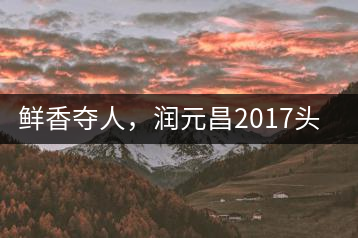 鮮香奪人，潤元昌2017頭采小青柑即將上市