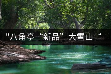 “八角亭“新品”大雪山“即將上市，期待您的品茗！