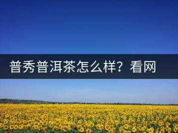 普秀普洱茶怎么樣？看網(wǎng)友精彩回答