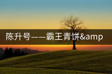 陳升號——霸王青餅&那卡