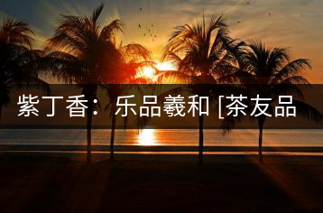 紫丁香：樂(lè)品羲和 [茶友品“曬紅”]