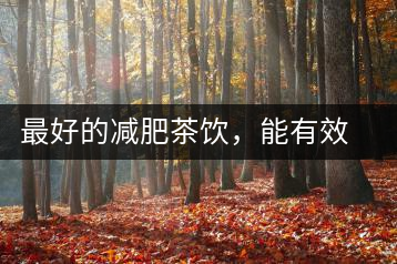 最好的減肥茶飲，能有效減少腹部脂肪堆積