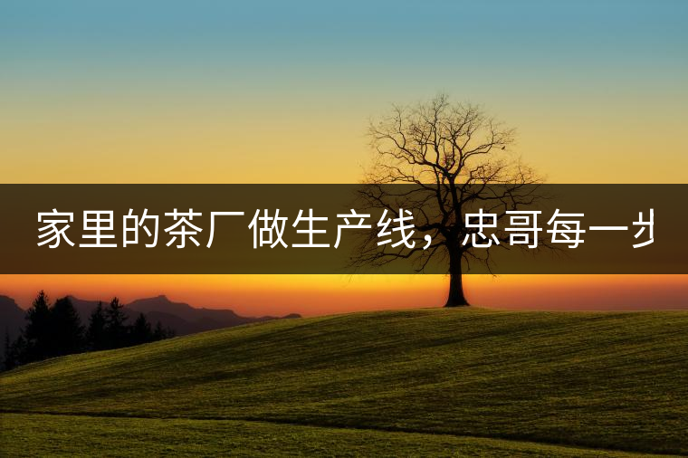 家里的茶廠做生產(chǎn)線，忠哥每一步都親自做，每個步驟...家里的茶廠做生產(chǎn)線，忠哥每一步都親自做，每個步驟都非常嚴(yán)謹(jǐn)！