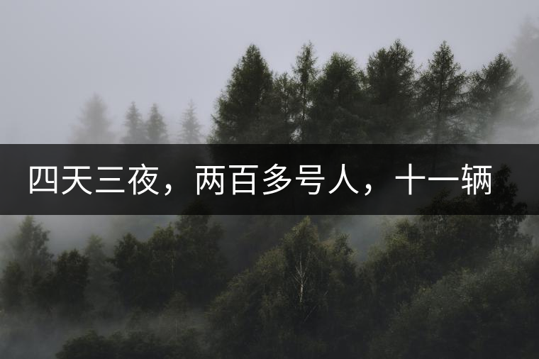 四天三夜，兩百多號人，十一輛中巴車，歲月知味易武茶山行活動