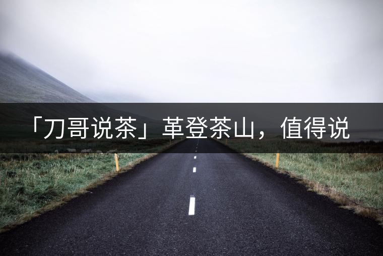 「刀哥說茶」革登茶山，值得說道的那些事