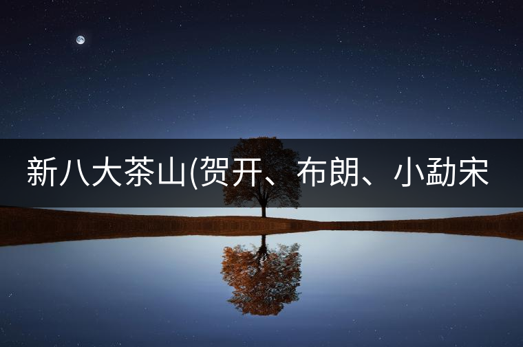 新八大茶山(賀開、布朗、小勐宋、巴達(dá))講解二新八大茶山（賀開、布朗、小勐宋、巴達(dá)）講解二