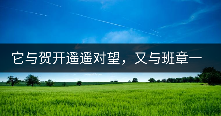 它與賀開(kāi)遙遙對(duì)望，又與班章一衣帶水，它是班盆古樹(shù)春尖它與賀開(kāi)遙遙對(duì)望，又與班章一衣帶水，它是班盆古樹(shù)春尖