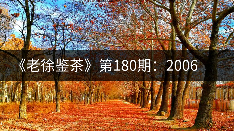 《老徐鑒茶》第180期:2006年中茶8081青藏茶(生茶)品鑒報(bào)告 《老徐鑒茶》第180期:2006年中茶8081青藏茶(生茶)品鑒報(bào)告