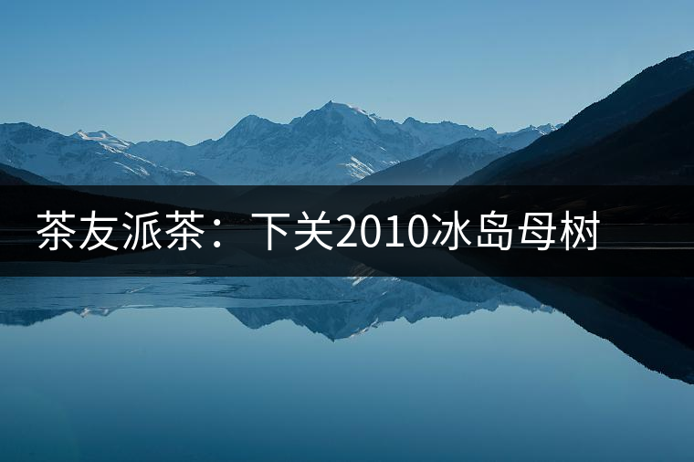 茶友派茶：下關(guān)2010冰島母樹，挺甜的，母樹是個(gè)什么概念？