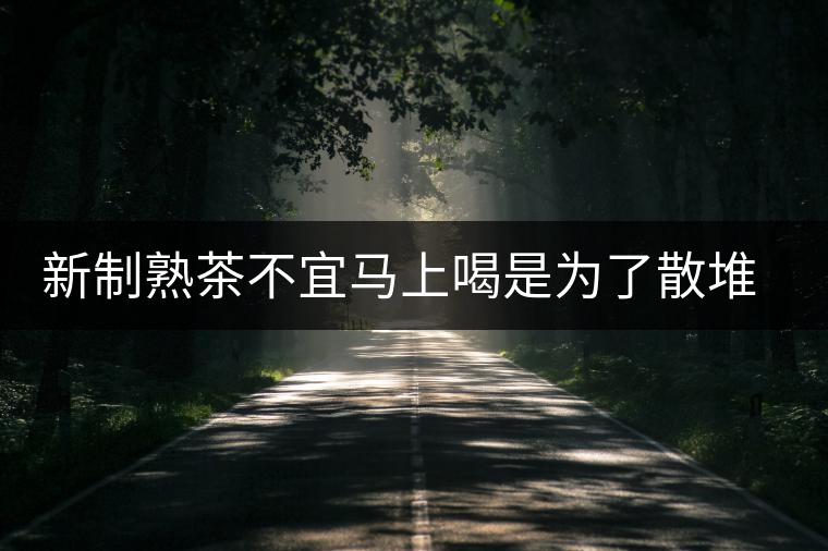新制熟茶不宜馬上喝是為了散堆味還是降火？
