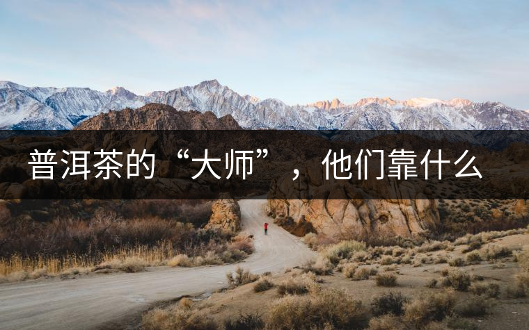 普洱茶的“大師”，他們靠什么來斷茶？
