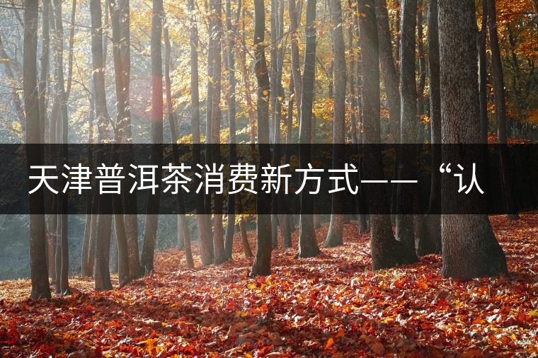 天津普洱茶消費(fèi)新方式——“認(rèn)養(yǎng)”勐海古茶樹(shù) 天津普洱茶消費(fèi)新方式——“認(rèn)養(yǎng)”勐海古茶樹(shù)