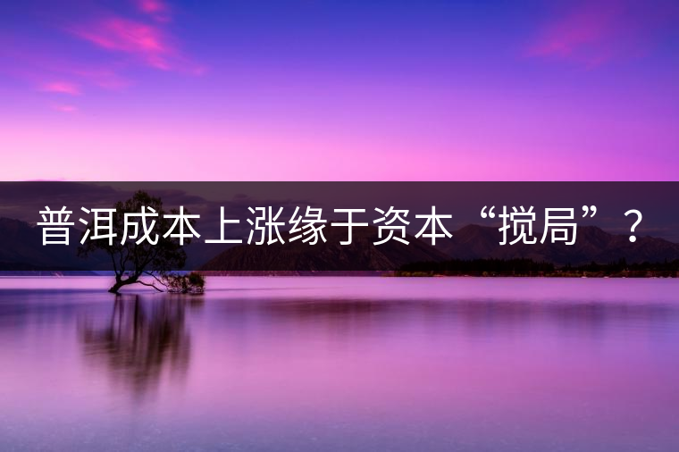 普洱成本上漲緣于資本“攪局”？
