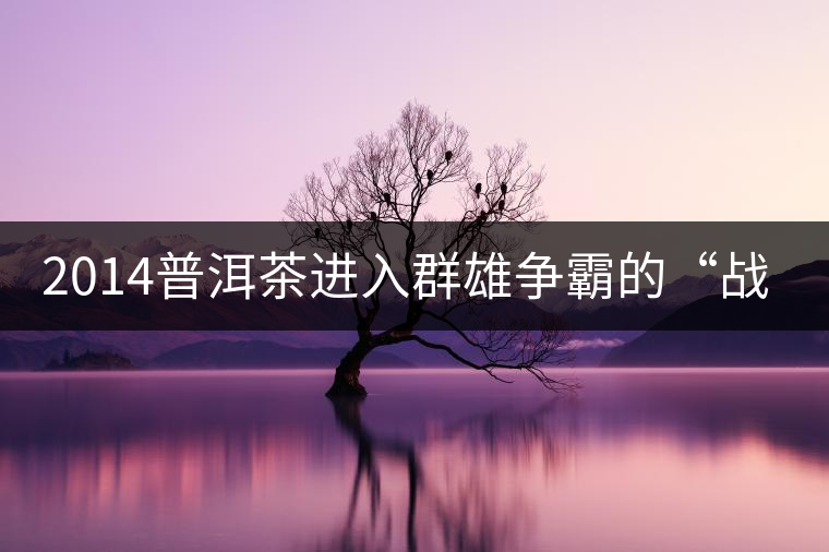 2014普洱茶進入群雄爭霸的“戰(zhàn)國時代” 2014普洱茶進入群雄爭霸的“戰(zhàn)國時代”