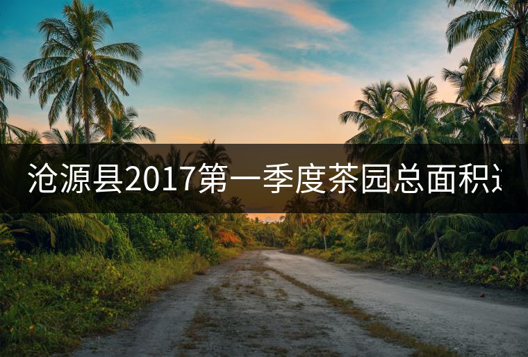 滄源縣2017第一季度茶園總面積達(dá)106712畝，農(nóng)業(yè)總產(chǎn)值2114.61萬(wàn)元