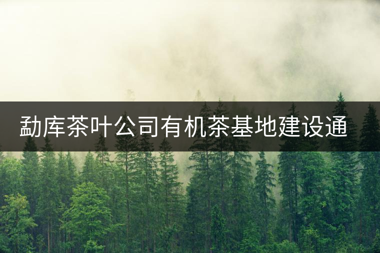 勐庫茶葉公司有機(jī)茶基地建設(shè)通過市級(jí)鑒定
