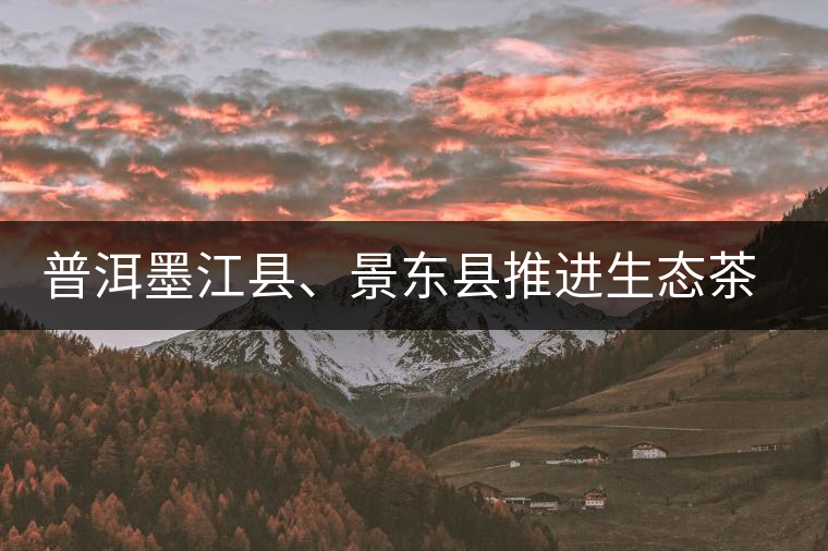 普洱墨江縣、景東縣推進(jìn)生態(tài)茶園建設(shè)