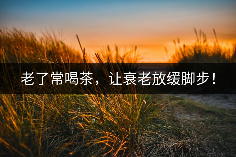 老了常喝茶，讓衰老放緩腳步！
