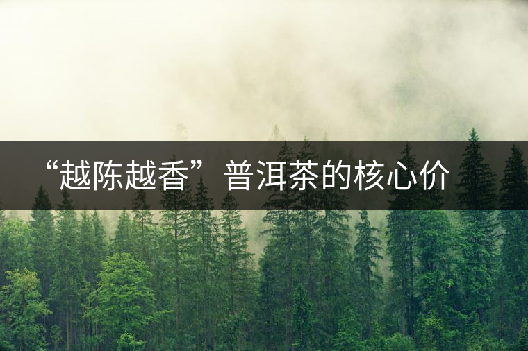 “越陳越香”普洱茶的核心價值