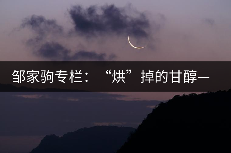 鄒家駒專欄：“烘”掉的甘醇——普洱茶現(xiàn)象之根本探究