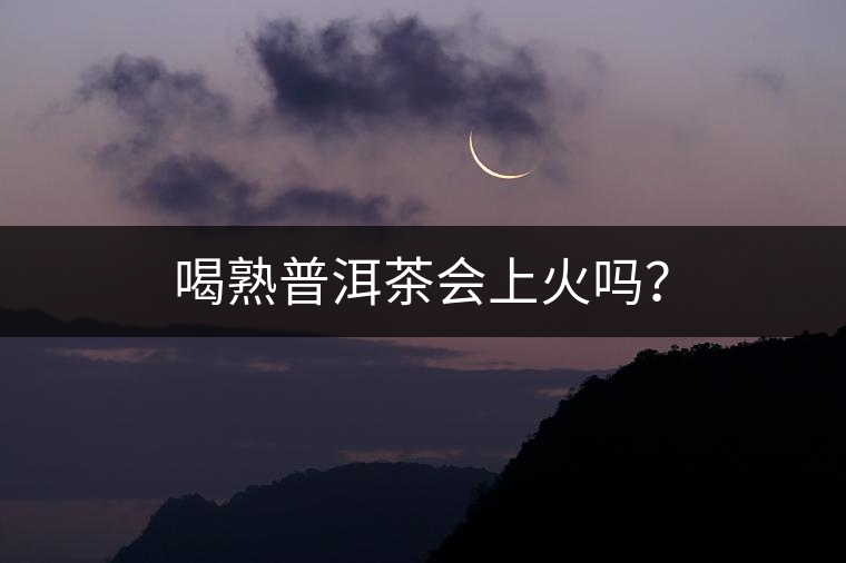 喝熟普洱茶會上火嗎? 喝熟普洱茶會上火嗎?