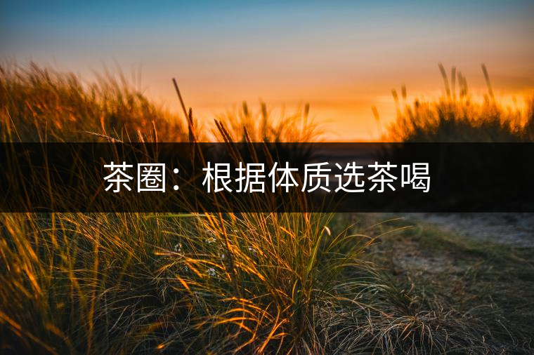 茶圈：根據(jù)體質(zhì)選茶喝