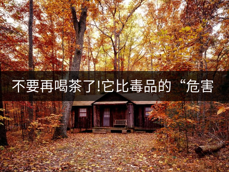 不要再喝茶了!它比毒品的“危害”還要大! 不要再喝茶了!它比毒品的“危害”還要大!