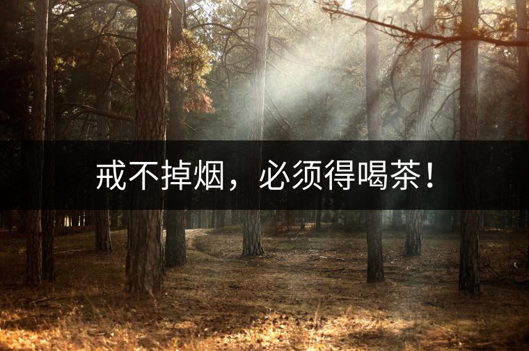 戒不掉煙，必須得喝茶！
