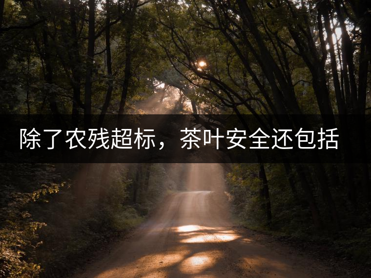 除了農(nóng)殘超標，茶葉安全還包括哪些方面？