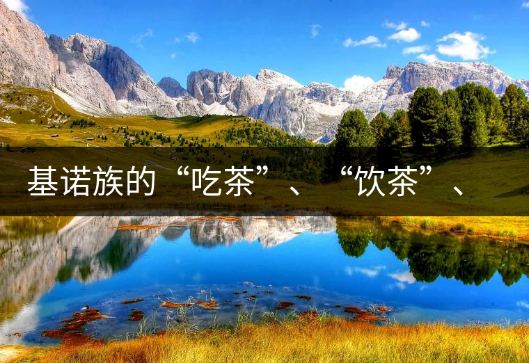 基諾族的“吃茶”、“飲茶”、“喝茶”與“敬茶”