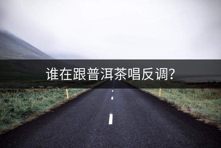 誰在跟普洱茶唱反調？