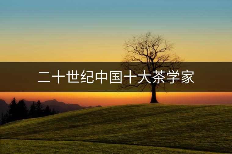 二十世紀中國十大茶學家 二十世紀中國十大茶學家