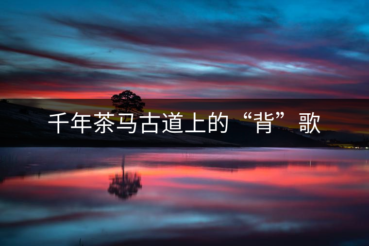 千年茶馬古道上的“背”歌