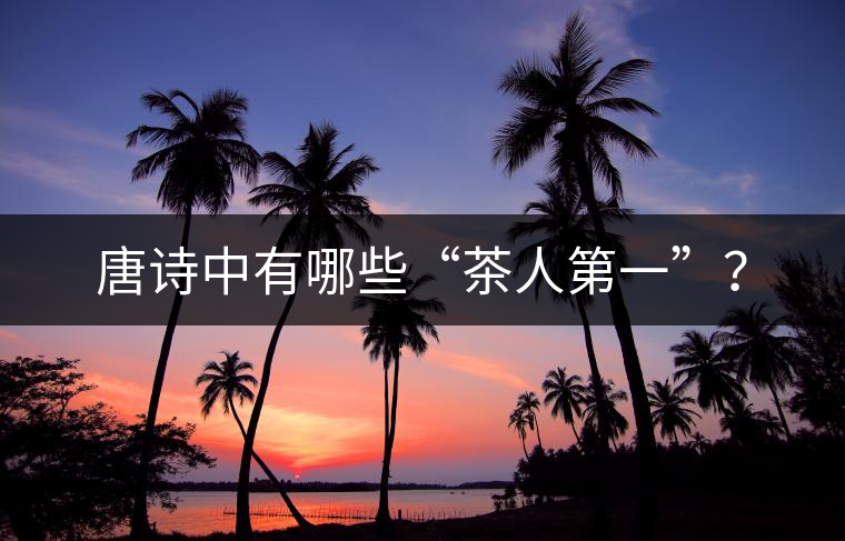 唐詩中有哪些“茶人第一”？