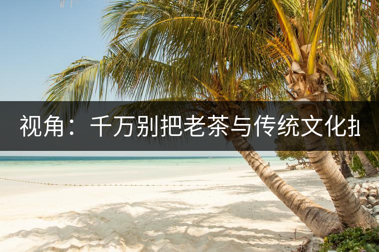視角:千萬別把老茶與傳統(tǒng)文化扯上 老祖宗不喝老茶! 視角:千萬別把老茶與傳統(tǒng)文化扯上 老祖宗不喝老茶!