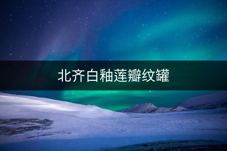 北齊白釉蓮瓣紋罐 北齊白釉蓮瓣紋罐