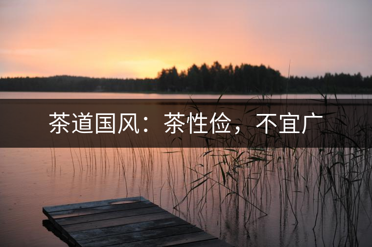 茶道國風(fēng):茶性儉,不宜廣 茶道國風(fēng):茶性儉,不宜廣