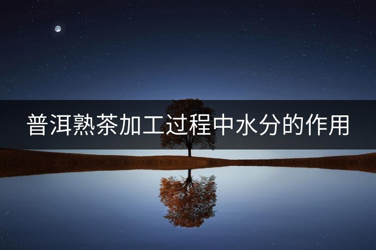 普洱熟茶加工過程中水分的作用 普洱熟茶加工過程中水分的作用