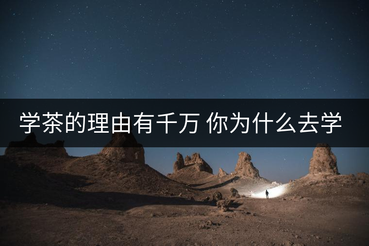 學茶的理由有千萬 你為什么去學茶？