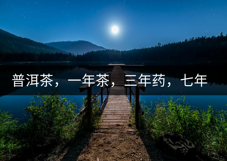 普洱茶，一年茶，三年藥，七年寶