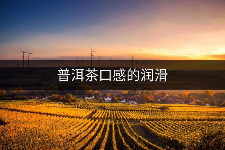 普洱茶口感的潤(rùn)滑