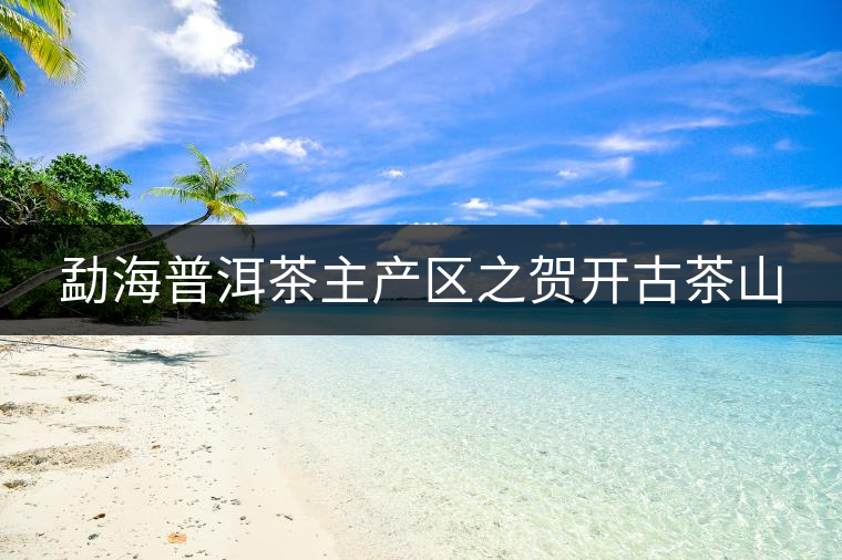 勐海普洱茶主產(chǎn)區(qū)之賀開(kāi)古茶山