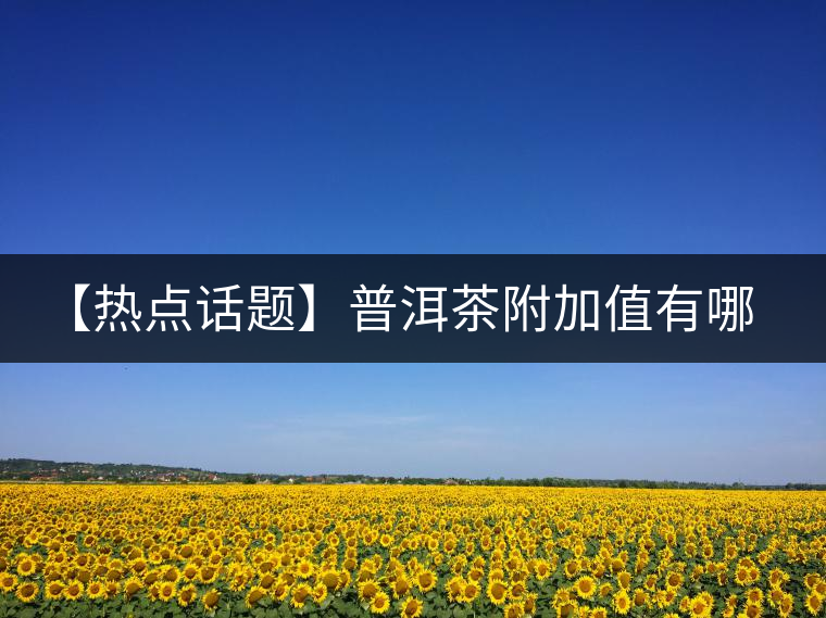 【熱點(diǎn)話題】普洱茶附加值有哪些？