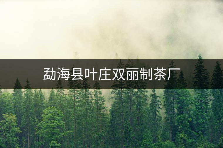 勐海縣葉莊雙麗制茶廠 勐??h葉莊雙麗制茶廠