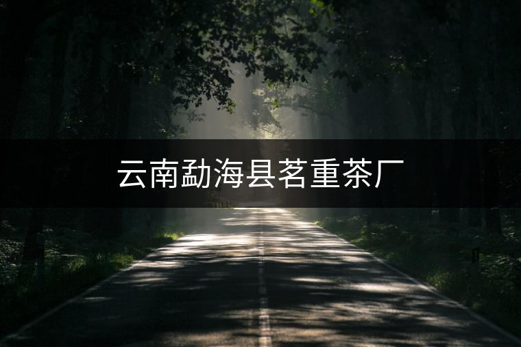 云南勐??h茗重茶廠 云南勐海縣茗重茶廠